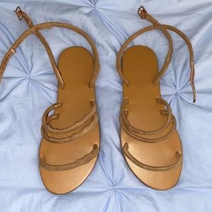 Forever 21 Strappy Tan Sandals